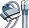 Vrllinking 30-Pin USB Charger Cable 3.3FT 2-Pack, Fast Charging & Sync Nylon-Braided Cord Compatible with iPhone 4/4S/3G/3GS, iPad 1/2/3, iPod Touch 4/3/2/1, Classic/Nano for Older Generation Devices