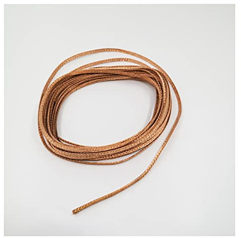 Guaina per Cavi Elettrici,Raccogli Cavi Schermo di calore 10m Scudo di rame Network 2mm-20mm Manica cavo Anti-interferenza intrecciata for alimentazione Audio Altoparlante Guaina di metallo(15mm)