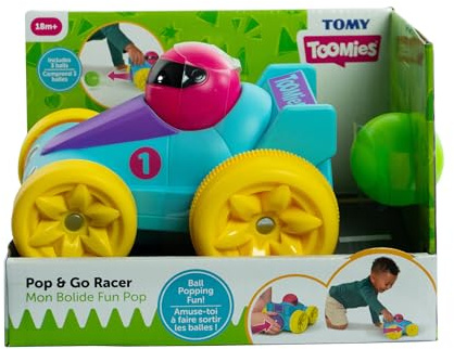 Tomy Toomies Pop & Go Racer Blue with 3 Balls
