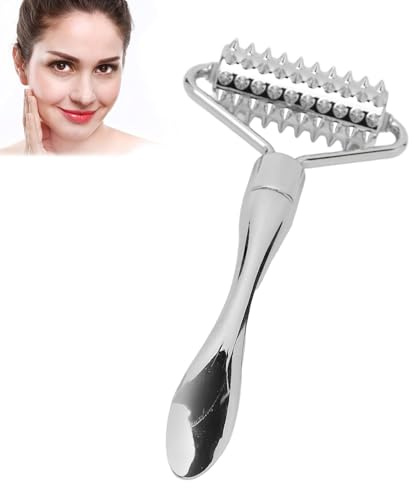 SIXHAOBU Gesichtsmassage Roller, Gesichtsroller, Massage Gesicht, Muskelentspannende Akupunkturrolle, Face Massager für Körper Gesichtsmassage Hand Hals fördert die Durchblutung