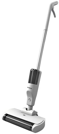 ikeborm Nass Trockensauger, Kabellos Elektrisch Staubsauger mit Wischfunktion, USB Aufladbar, Bodenwischer für Hartböden Fliesen Lamin