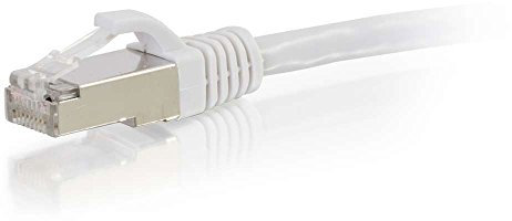 C2G 83882 - Cavo patch di rete Ethernet Cat5e (STP) con avvio e schermato, 3 m, colore: Bianco