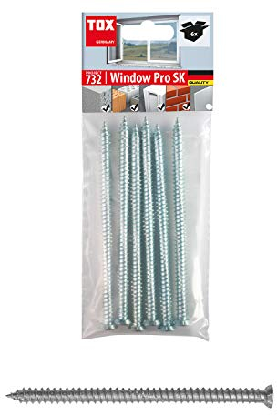 TOX 91601391 Clavija de carpintería, Negro, 7,5x132mm, Set de 4 Piezas