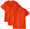 Fruit of the Loom Men's Heavy T-Shirt Pack of 3, Orange, X-Large