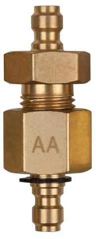 KS Tools 150.2347 Doppel-Adapterstück M14x1,5 Innen- und Außengewinde und 3/8 Schlauchanschluss