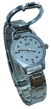 VISIONU Damen Analoges Quarzwerk Blindenuhr taktile mit Edelstahl Armband