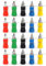20Pcs 4 mm Conector Banana, 5 Colores Conector de Terminal del Altavoz del Poste para el Enchufe de Pltano