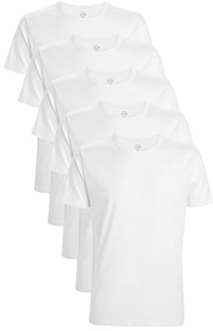 NEXT Herren 5er-Pack T-Shirts Weiß XXL