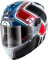 SHARK Herren NC Motorrad Helm, Weiss/Blau/Rot, XS
