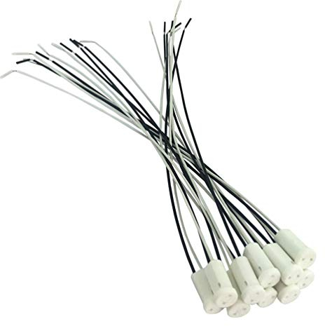 ODETOJOY Lot de 5 douilles d'ampoule LED G4 halogènes MR11 avec câble de 10 cm