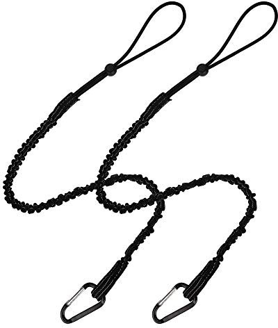 BESNIN Tool Lanyard 30Ib Weight Limit 2pcs Safety Lanyard Adjustable Loop End for Working Tools