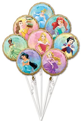 amscan Principessa C'era Era Una Volta Foil Balloon Bouquets