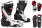 A-Pro Stivali Moto Sport Racing Pista Strada Tecnico Microfibra Colori (41 EU, Bianco)