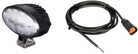 HELLA 1GB 996 386-001 LED-Arbeitsscheinwerfer - Oval 90-12/24V + 8KB 990 299-011 Kabelsatz, Arbeitsscheinwerfer - Stecker: DEUTSCH Stecker - Kabel: 2000mm