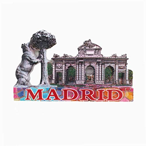 3D Madrid Spanien Kühlschrankmagnet, Touristen-Souvenir, Geschenk-Kollektion, Heimdekoration, magnetischer Aufkleber, Madrid Spanien Kühlschrankmagnet