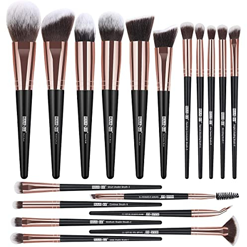 Pinselset Makeup MAANGE Schminkpinsel Set 18 stück Professionelle Make up Pinsel Set Premium Synthetic Foundation Lidschatten Blush Kosmetikpinsel Set