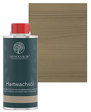Lignocolor Hartwachsöl (250 ml, Zementgrau) Holzöl für den Innenbereich