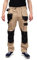 Flex Pantalones de Trabajo elásticos Estilo Cargo para Hombre - Resistentes, con Bolsillos multifuncionales para Rodilleras y Franjas Reflectantes - Caqui - EU48