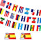 WEITBF 2 Set 22 Länder spanische sprechende Flaggen Banner String – verschiedene Lateinamerika Latino Flaggen für Heritage hispanische Monatsdekoration, 18 m 44 Flaggen