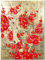 Tableau en Bois Laqué Peint, Fleur de Cerisier, Fait Main, H40xL30cm - Peinture Mural de Décoration, Style Asiatique - Artisanat du Vietnam (S44-7021)