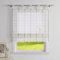 CORLIF Raffrollo mit Schlaufen Transparente Raffgardinen Kariert Schlaufenrollo Landhaus Rollos Küche mit Karo Muster Kurze Fenster Gardine Plaid B/H 100/140 cm,Grün