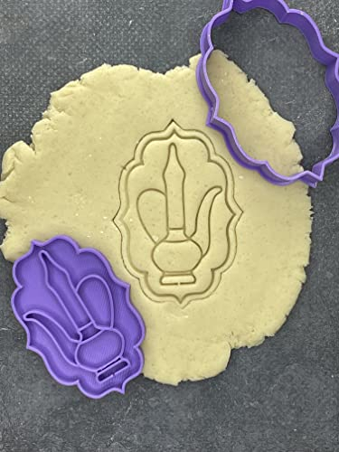 Elace Ausstechform und Stempel – Teekanne – Ramadan – für die Herstellung von sandgestrahlten Keksen, Gebäck, Zuckerpaste – Dekoration für Torten