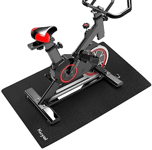 Kuyal Bodenschutzmatte Für Sportgeräte Fitnessgeräte, 91,4 x 183,9 cm laufband Matte, Ellipsentrainer Matte, Fahrradmatte, Hohe Dichte PVC, (6mm Dicke) – Sportgeräte Matten (91,4 x 183,9 cm)