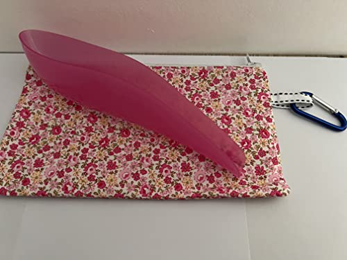 PipiStehende mit Tasche und Karabinerhaken, starr, Rosa