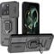 TAUYN Hülle für Xiaomi 13T/Xiaomi 13T Pro, TPU/PC Stoßfest Heavy Armor Bumper Stoßfest Schutzhülle, Schiebedeckel, mit Ständer Handyhülle - Schwarz