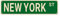 New York City Straßenschilder, New York Decor New York Schild, New York Geschenk, Wanddekoration für Zuhause/Einfahrt/Man Cave/Bar, hochwertige Metallschilder 40,6 x 10,2 cm