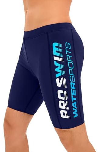 Veranobreeze Costume da Bagno Uomo Jammer Nuoto Competizione Pantaloncini | Costume Uomo Cordoncino, Costumi da Bagno da Uomo Foderato, Resistenza al Cloro, Asciuga Rapido, Allenamento, Piscina