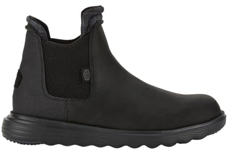 HEYDUDE Branson Classic - Scarpe Uomo Slip-On Stivaletti, Black/Black, 44