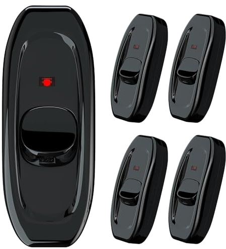 Greluma 5PCS Interruptor de cable en línea de 250V 10A, interruptor de dispositivo de cable de encendido/apagado con indicador LED, interruptor basculante de cable de AC para lámpara de mesa