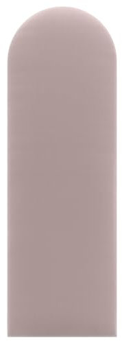 DecoNest Testiera Cuscino da parete ovale decorazione da parete pannello acustico pannello da parete 3d lusso moderno imbottito 20 x 100 cm Rosa Cipria
