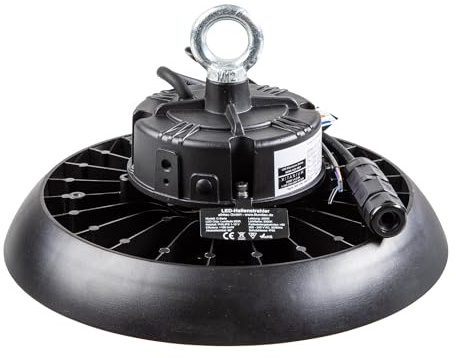 illumitec 2 Stück LED Hallenstrahler 200W UFO High Bay, 185 lm/W, 5000K | Tageslichtweiß, Abstrahlwinkel 90°, mit PHILIPS Netzteil dimmbar 1-10V, für Industrie Lager & Werkstatt, 5 Jahre Garantie