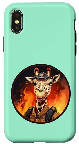 iPhone X/XS Fire Brigade Giraffes Case