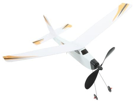 Milisten 1 Set Rubber Glider Outdoor for Airplane Glider Planes Models Airplane Model Aircraft Plane Models Flying Rubber Band Glider Orange