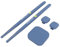 Virtual Drum Kit Leichtes Tragbares Drum Set für Erwachsene Home Outdoor VR Drum Set Abselectronic (Blue)