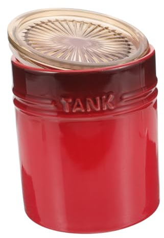 LALADEFIEE Ceramic Airtight Tea Jar with Sealing Lid French Style Loose Leaf Storage Canister for Flour Coffee Sugar and Pantry Organization Freshness Keeper for Kitchen and Cafes