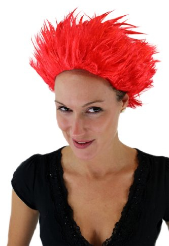 WIG ME UP - VZ-037-PC13 Faschingsperücke Dämon Teufel Feuerteufel Loki feuerrot Perücke