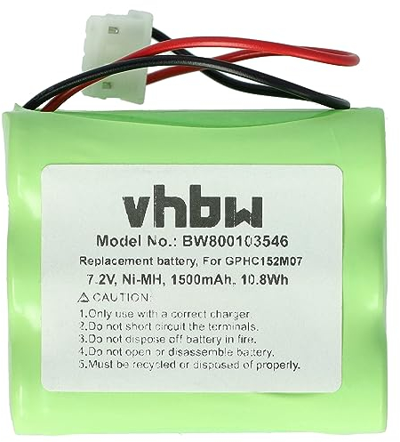 vhbw Akku kompatibel mit Dirt Devil Evo M678 Home Cleaner Heimroboter (1500 mAh, 7,2 V, NiMH)
