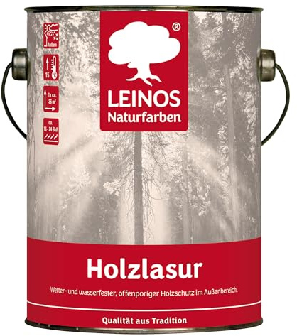 LEINOS 260 Holzlasur außen 056 Nordisch Rot 2,5 l – wetterfest, offenporig | Ergiebig: rund 36 m² je Auftrag. Diffusionsoffen und wasserabweisend, auf Basis pflanzlicher Öle und Naturharze.