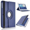 TechDealsUK Funda giratoria de Cuero 360 con función Atril para Samsung Galaxy Tab 4 10.1 T530 T535 (Azul)