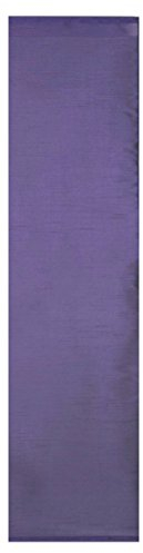 Flächenvorhang Schiebegardine halbtransparent Wildseide Optik Uni Schiebevorhang ca. 60x245 cm Vorhang Gardine #1135 (Flieder)