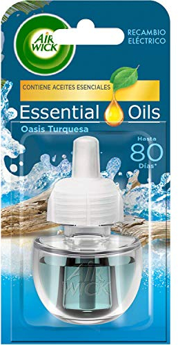 Air Wick Ambientador Eléctrico Recambio Oasis Turquesa, 19 ml (Paquete de 1), El embalaje puede variar