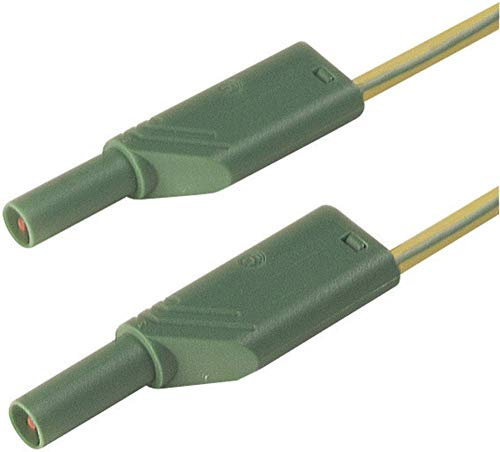 Aderendhülsen von Sicherheit [Stecker A Leiste 4 mm – Stecker A Leiste 4 mm] 2.00 m gelb SKS Hirschmann MLS WS 200/2 5 GE/G