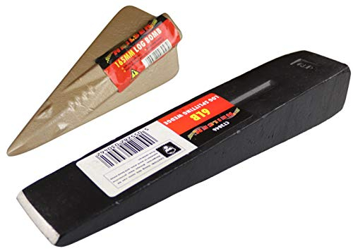 2 Neilsen Log Splitting Wood Wedges - Gold Bomb and Black Wedge