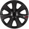All4You 2X Ersatzadkappe Radzierblende VR Schwarz/Carbon-Look 15 Zoll Radkappe 2 Stück