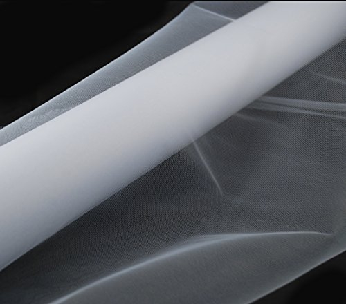 Tüll in Weiss 70 cm x 20 m Tüllstoff - Rolle Tüll Stoffe Deko