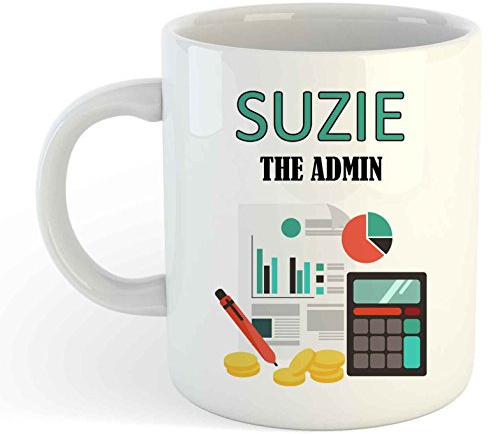grabmybits Personalised The Admin Mug, Enter Your Own Custom Name